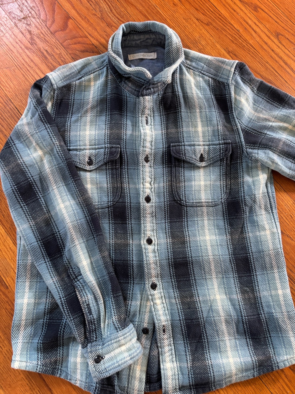 Outerknown Blanket Shirt Plaid Button-Down Shirt L